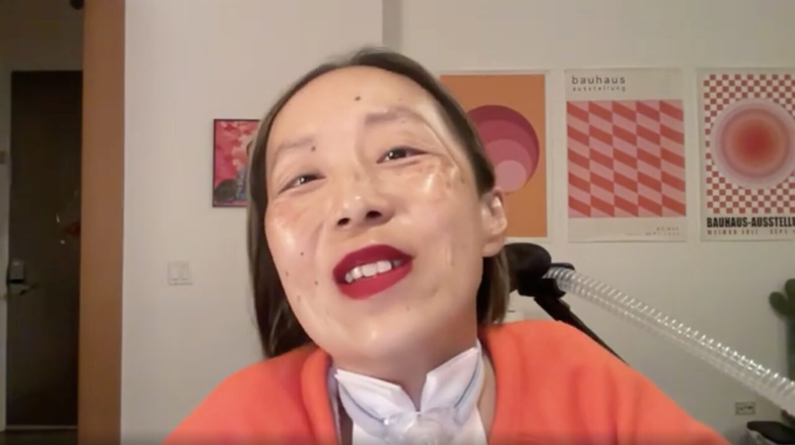Screenshot of Alice Wong from her video presentation
